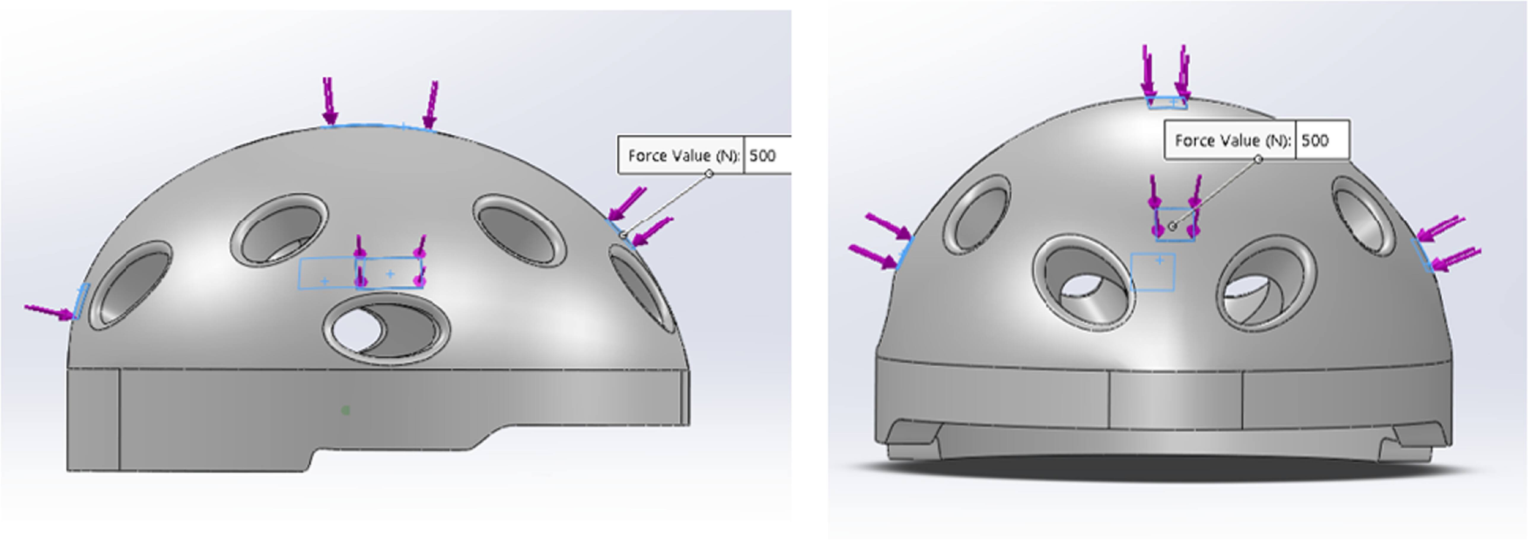 Shell Structures Helmets Finite element modeling and topology optimization of a helmet structure ...