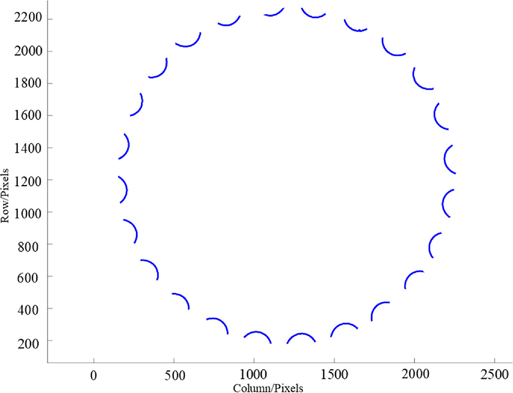 Measurement method for radial runout of sprocket based on machine ...