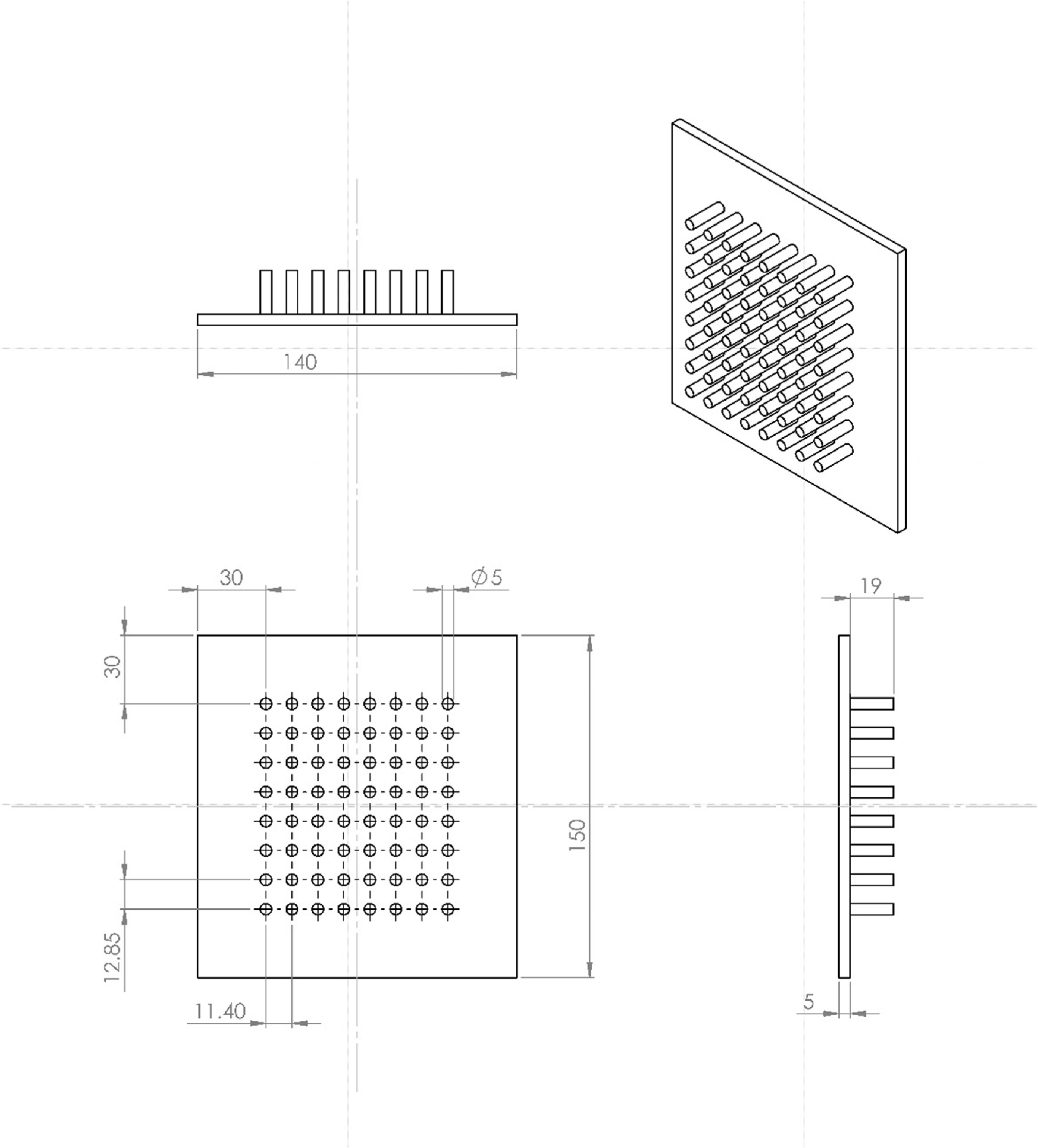 Computational thermal analysis of a heat sink with different pin fin ...