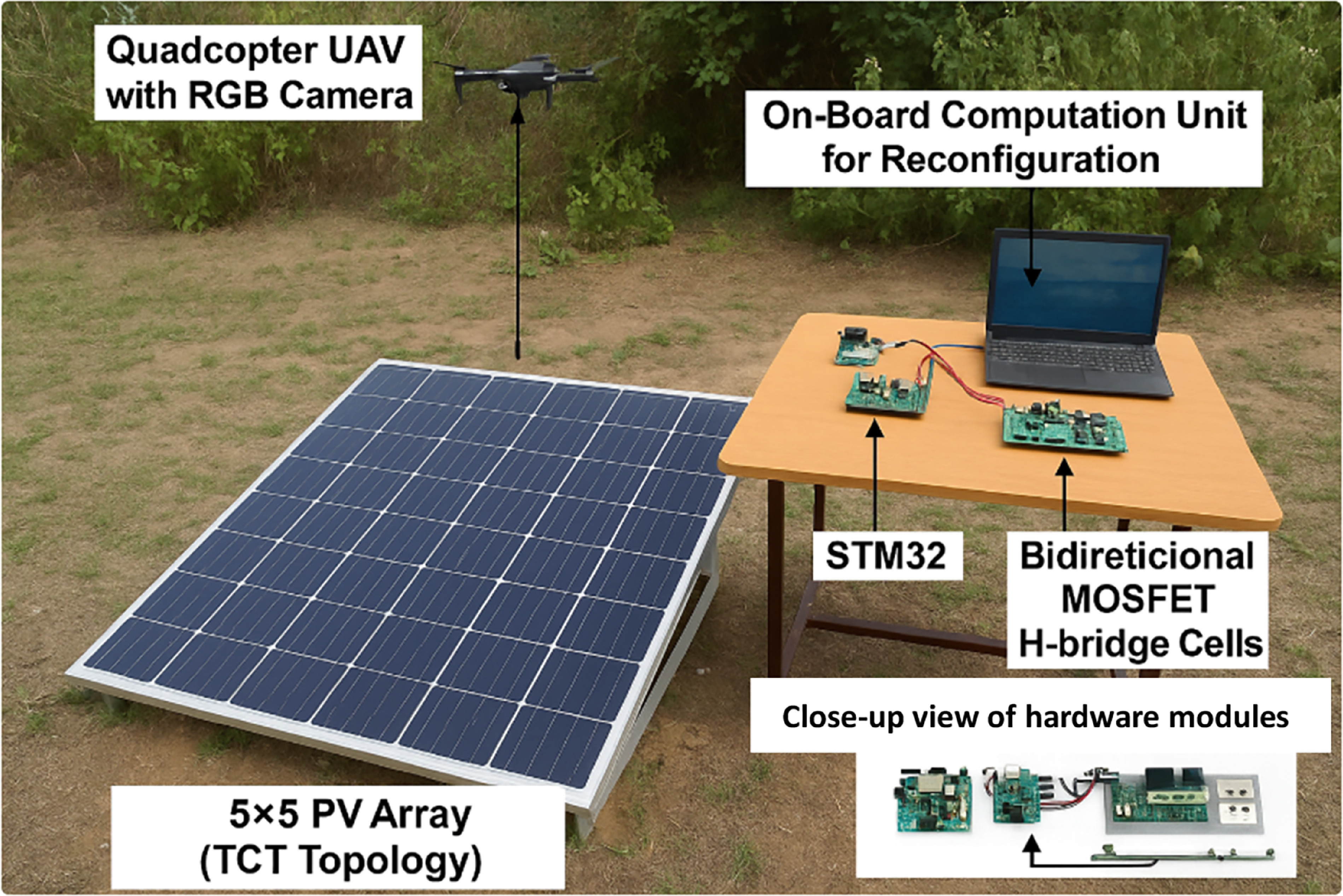 Real-time dynamic PV array reconfiguration using drone-based shading ...