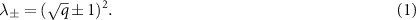 Equation (1)