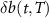 $\delta b(t,T)$
