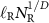 $\ell_\textrm{R} N_\textrm{R}^{1/D}$