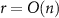 $r = O(n)$