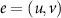 $e = (u,v)$
