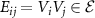 $E_{ij} = V_iV_j \in \mathcal{E}$