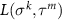 $L(\sigma^k,\tau^m)$