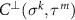 $C^{\bot}(\sigma^k,\tau^m)$