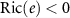 $\textrm{Ric}(e) \lt 0$