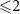 $\unicode{x2A7D} \!\!2$