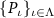 $\{P_\iota\}_{\iota\in \Lambda}$