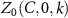 $Z_0(C, 0, k)$