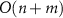 $O(n+m)$
