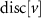 $\mathrm{disc}[v]$