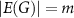 $|E(G)| = m$
