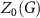 $Z_0(G)$