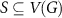 $S \subseteq V(G)$