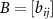 $B = [b_{ij}]$