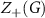 $Z_{+}(G)$