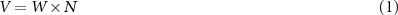 Equation (1)