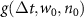 $g(\Delta t, w_0, n_0)$