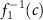 $f^{\,-1}_1(c)$
