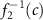 $f^{\,-1}_2(c)$