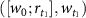 $([w_0; r_{t_1}], w_{t_1})$