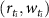 $(r_{t_i}, w_{t_i})$
