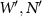 $W^{^{\prime}}, N^{^{\prime}}$