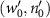 $(w^{^{\prime}}_0, n^{^{\prime}}_0)$