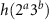 $h(2^a 3^b)$