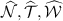 $\widehat{{\mathcal{N}}}, \widehat{{\mathcal{T}}}, \widehat{{\mathcal{W}}}$