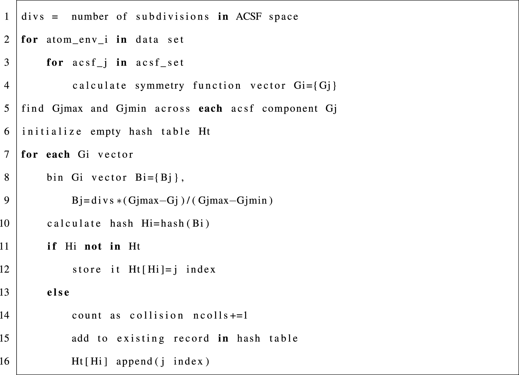 A bin and hash method for analyzing reference data and descriptors in ...