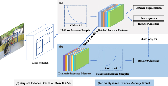DIM: long-tailed object detection and instance segmentation via dynamic ...