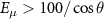 $E_\mu \gt 100/\cos\theta$