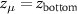 $z_{\mu} = z_\text{bottom}$