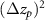 $(\Delta z_p)^2$
