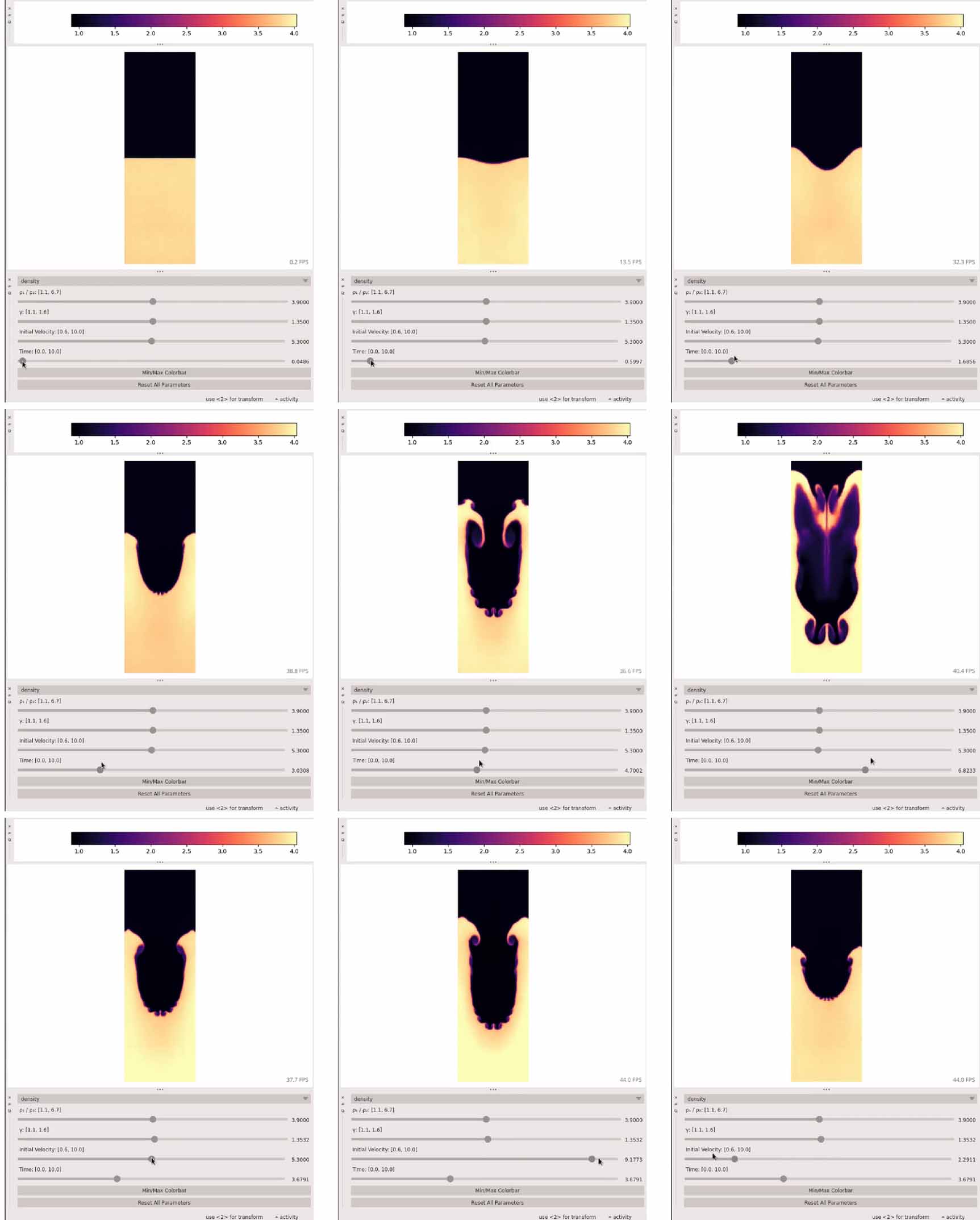 Machine learning visualization tool for exploring parameterized ...