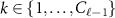 $k \in \{1, \dots, C_{\ell-1}\}$