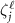 $\zeta^\ell_j$