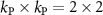 $k_\mathrm{P}\times k_\mathrm{P} = 2\times 2$