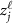 $z_j^\ell$