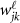 $w_{jk}^\ell$