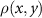 $\rho(x,y)$