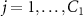 $j = 1, \dots, C_1$