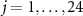 $j = 1, \dots, 24$