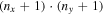 $({n}_{x}+1)\cdot ({n}_{y}+1)$