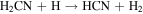 ${{\rm{H}}}_{2}\mathrm{CN}+{\rm{H}}\to \mathrm{HCN}+{{\rm{H}}}_{2}$
