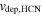 ${v}_{\mathrm{dep},\mathrm{HCN}}$